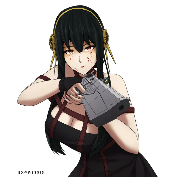 Yor Forger with Maxim 9I haven't read/watched Spy X Family tbh but I enjoyed drawing YorCommissioned by  Thanks!#SPY_FAMILY #スパイファミリー #artwork #イラスト 