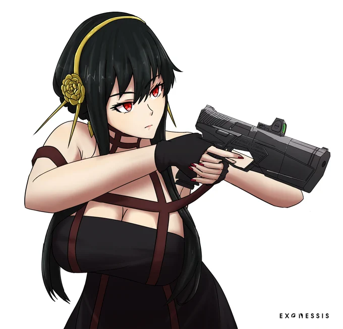 Yor Forger with Maxim 9I haven't read/watched Spy X Family tbh but I enjoyed drawing YorCommissioned by  Thanks!#SPY_FAMILY #スパイファミリー #artwork #イラスト 