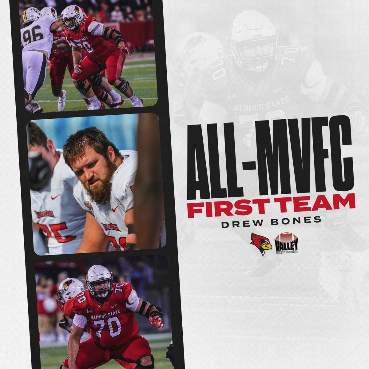 Illinois State Football (@redbirdfb) on Twitter photo ๐๐๐-๐๐๐
๐ ๐
๐๐๐๐ ๐๐๐๐
Congrats to senior OL Drew Bones (<a href="/drewabones27/">Drew Anthony Bones</a>) for earning first team all-conference honors๐ ๐๐๐-๐๐๐
๐ ๐
๐๐๐๐ ๐๐๐๐
Congrats to senior OL Drew Bones (<a href="/drewabones27/">Drew Anthony Bones</a>) for earning first team all-conference honors๐