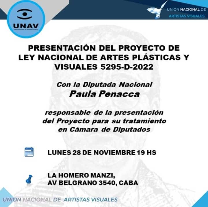 OscarBonardi's tweet photo. Proyecto de Ley Nacional de Artes Plásticas y Visuales  5295-D-2022  presentado por la  Diputada Nacional Paula Penacca @CarmelaMoreau
@igualarnacok @igualarcaba  @ElizabethLeona1 @IgualarC @IgualarPrensa https://t.co/EXV12anwWs