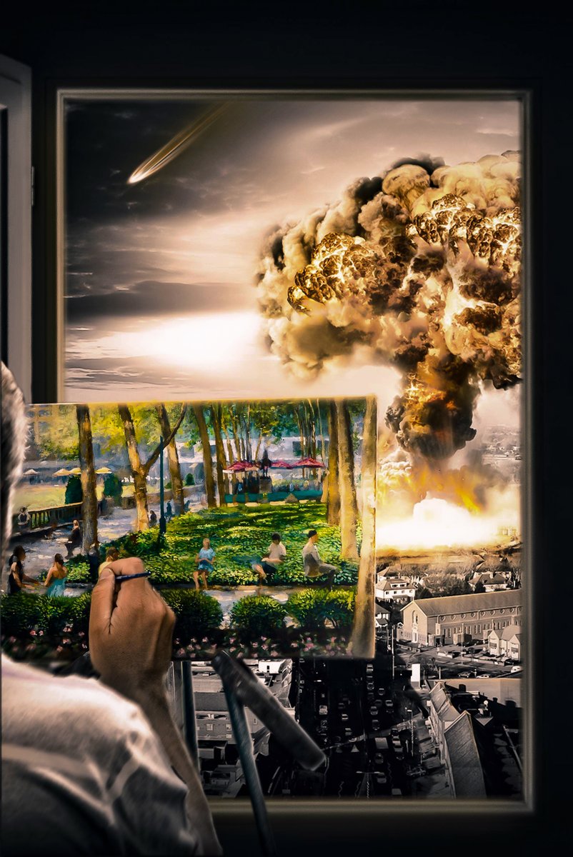 viditsart's tweet photo. #perspective 
,
,
,
#artist #view #windowart #war #peace #destruction #world #end #theend #endofworld #whatyousee #matters #madewithphotoshop https://t.co/Vutq3YYOhF