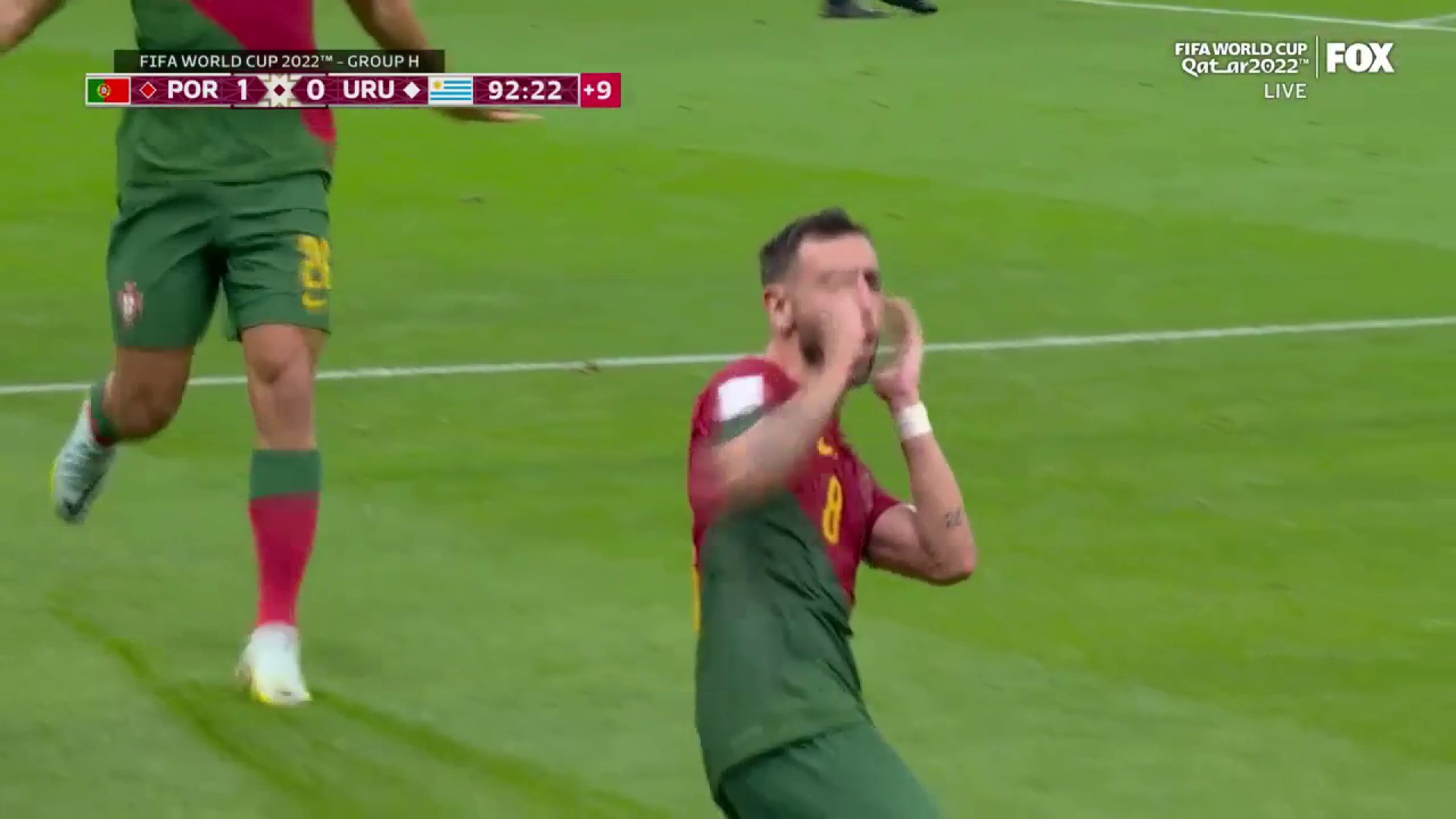 Too easy for Bruno Fernandes 🔥

He scores his second of the match and extends Portugal's lead 🇵🇹”