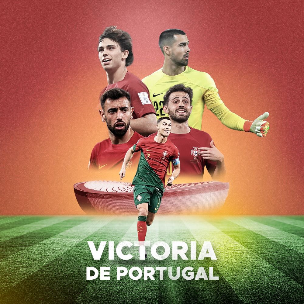 ¡¡OFICIAL!! Con doblete de Bruno Fernandes, Portugal venció 2-0 a Uruguay y se clasificó a los octavos de final del Mundial de Qatar 2022. El combinado liderado por Cristiano Ronaldo YA piensa en rondas KO. PRIMER OBJETIVO CUMPLIDO.