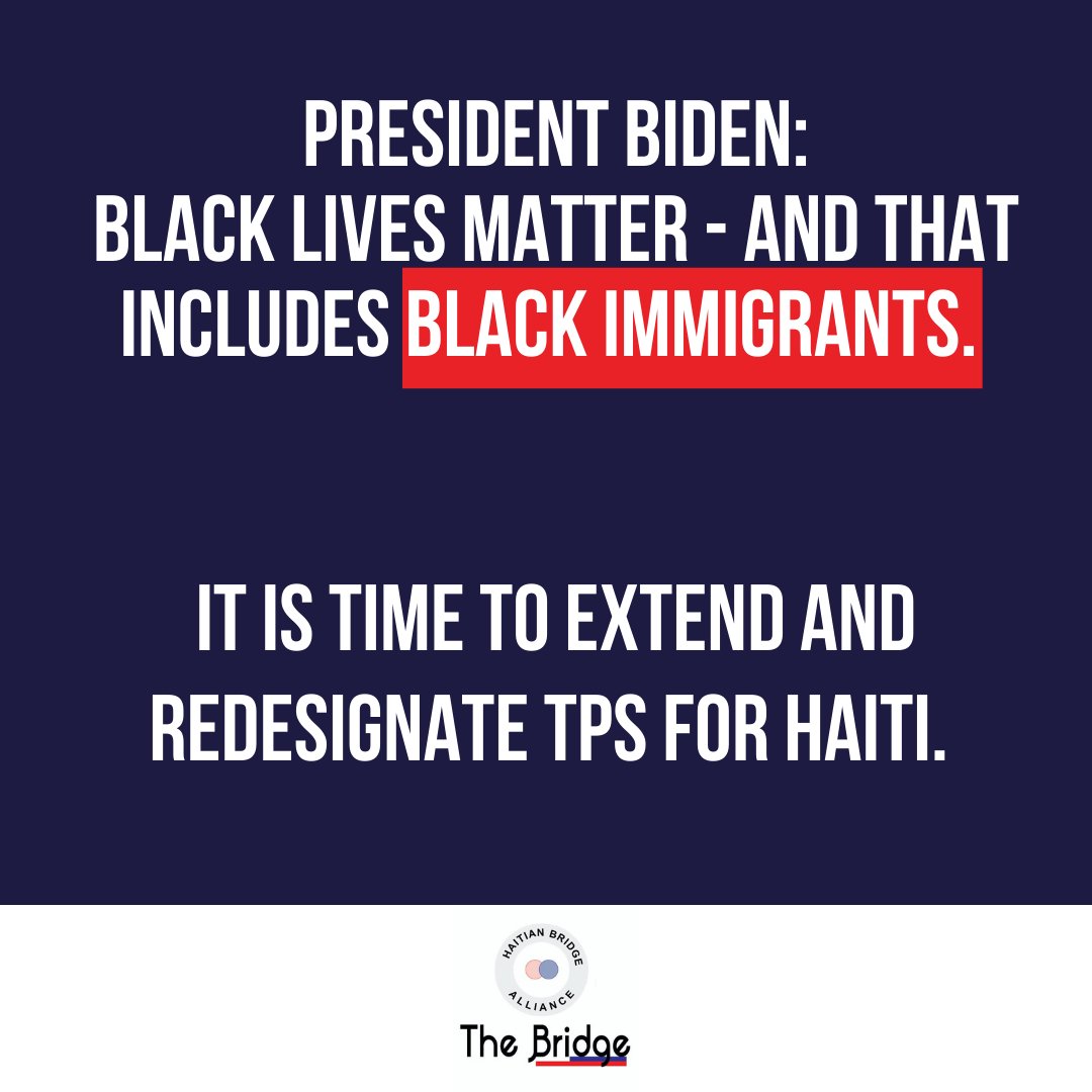 RefugeeCongress's tweet photo. Black immigrant lives matter. That is why we support @haitianbridge and 400+ organizations requesting for @POTUS @VP @SecMayorkas to #DefendBlackMigrants and extend and redesignate #TPSforHaiti. Read more: https://t.co/BZYwj2HaDs @SecBlinken @WHAAsstSecty @Ambrice46 https://t.co/GIuDXNKEzJ