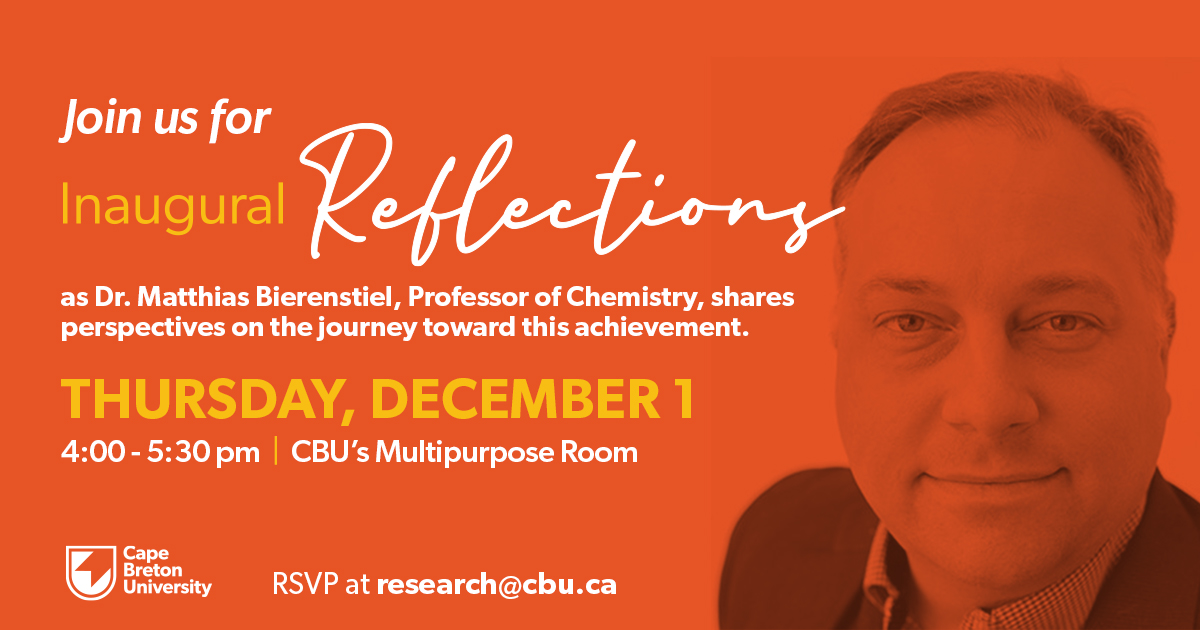 We're celebrating our faculty, including Dr. Matthias Bierenstiel, Professor of Chemistry, for achieving the rank of full professor. Join us for Inaugural Reflections on Thurs. Dec. 1, 4:00 - 5:30 pm. @cbuniversity @m_bierenstiel @CBU_library