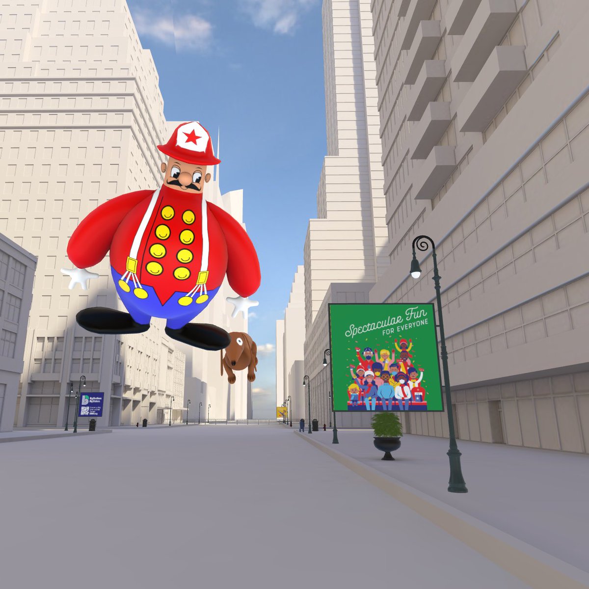 MorningBrew's tweet photo. ICYMI: Macy's held their first ever Thanksgiving parade in the metaverse last week.

And yes, it's just as exciting as it looks. https://t.co/QOowsI0GxX