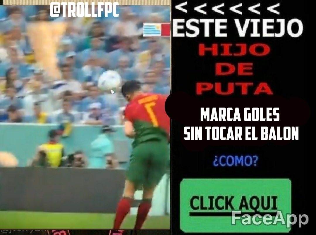 trollfpc's tweet photo. Cristiano en el gol 

#Qatar2022 
#FIFAWorldCup https://t.co/MD17EBMVOO