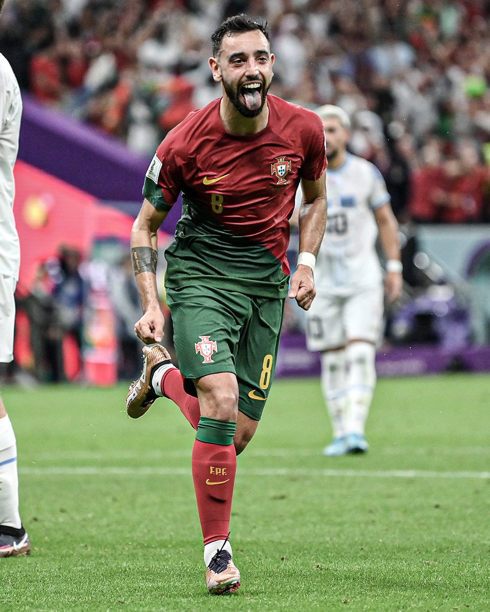 Two assists vs. Ghana and two goals vs. Uruguay.

Bruno Fernandes is having a tournament so far 🔥
