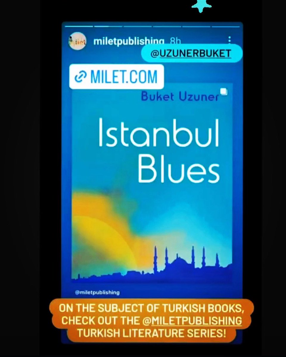BuketUzuner's tweet photo. İngiltere’deki yayıncım @miletpublishing #istanbulblues adıyla yayımlanan öykü seçkisini duyurmuş. Kapağını da pek beğenmiştim👏📚 Çevirenler:
#pelinariner  ve #BaharyildirimÇotur @IntegrisCeviri https://t.co/JrvMUcm4UZ