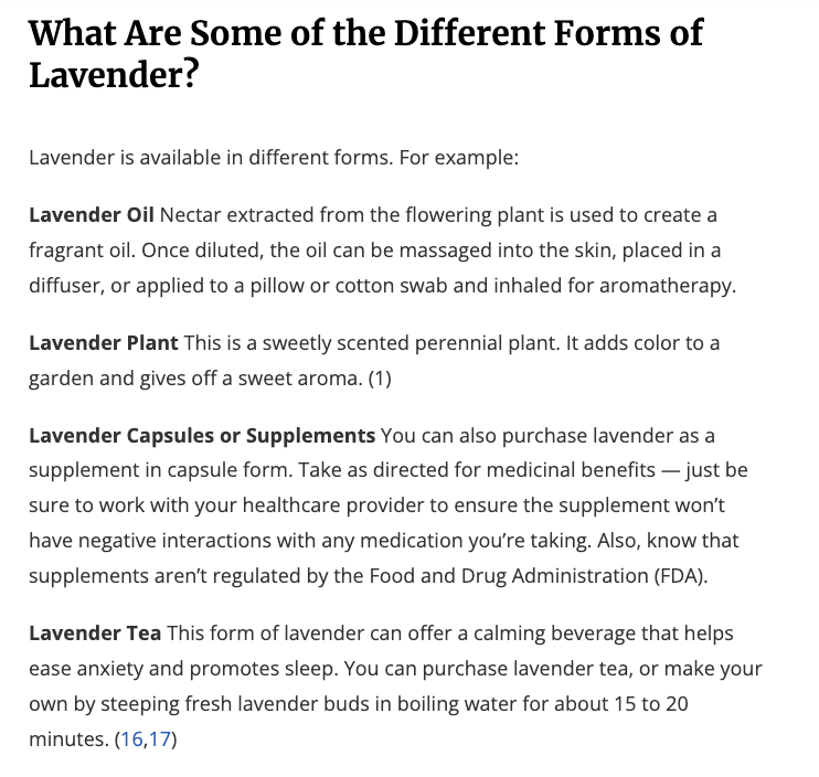 getsmoothee's tweet photo. "What Are the Possible Benefits of Lavender? The Must-Know Facts About the Therapeutic Plant" via @EverydayHealth 

https://t.co/ys8231pl44

#lavender #terpenes #fragrance #calm #sleep #aromatherapy #wellness #insomnia #sleepless #sotired #yawn #smoothee #science #nature https://t.co/yKCZ1Ov3wI