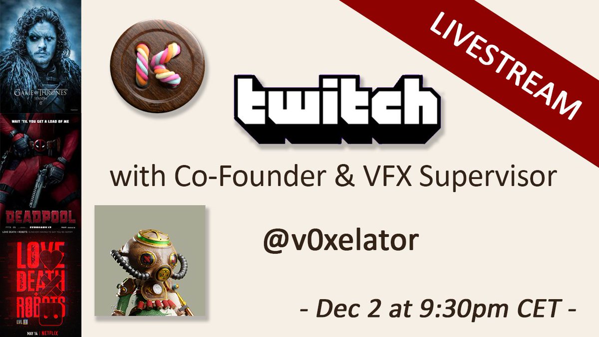 theKnittables's tweet photo. Get ready for the first ever Twitch Live Stream with our Co-Founder @v0xelator who will talk in depth about VFX and animations as well as share some exclusive Alpha😏...

Don't miss out on this one anon 👀🧶

Set a reminder here: https://t.co/Pg2jlBbkQI https://t.co/0ZCAaUaxu7