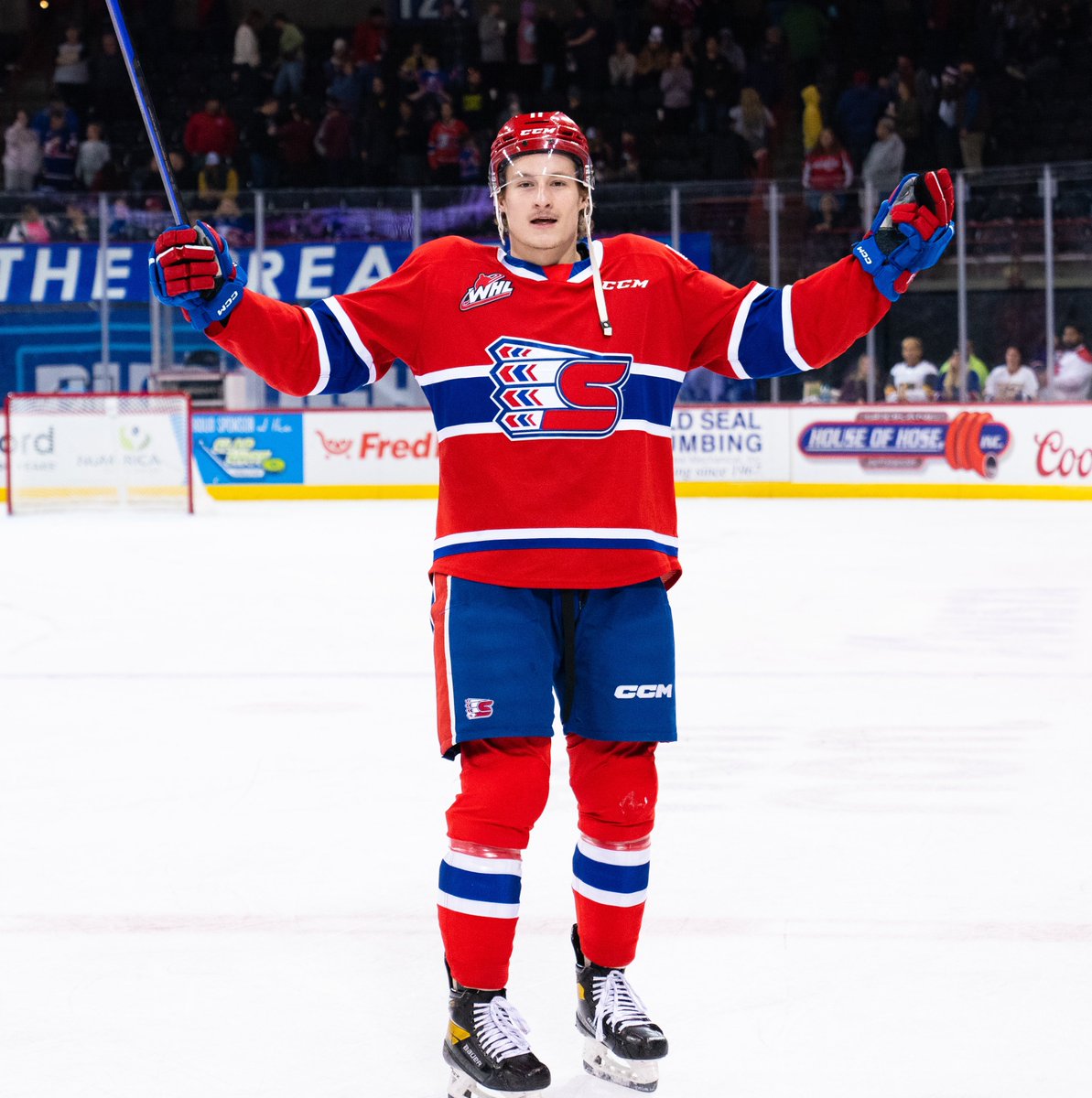 spokanechiefs's tweet image. 🍀 | 11 for 11! Ty Cheveldayoff marked his 10th and 11th goals of the season last night, the first on a rocket from the right circle just 47 seconds into the third period.

#GoChiefsGo | @walottery