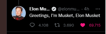_gorevy's tweet photo. @elonmusk missed the 69.69 likes by a split sec https://t.co/wA6rqj7Mxi