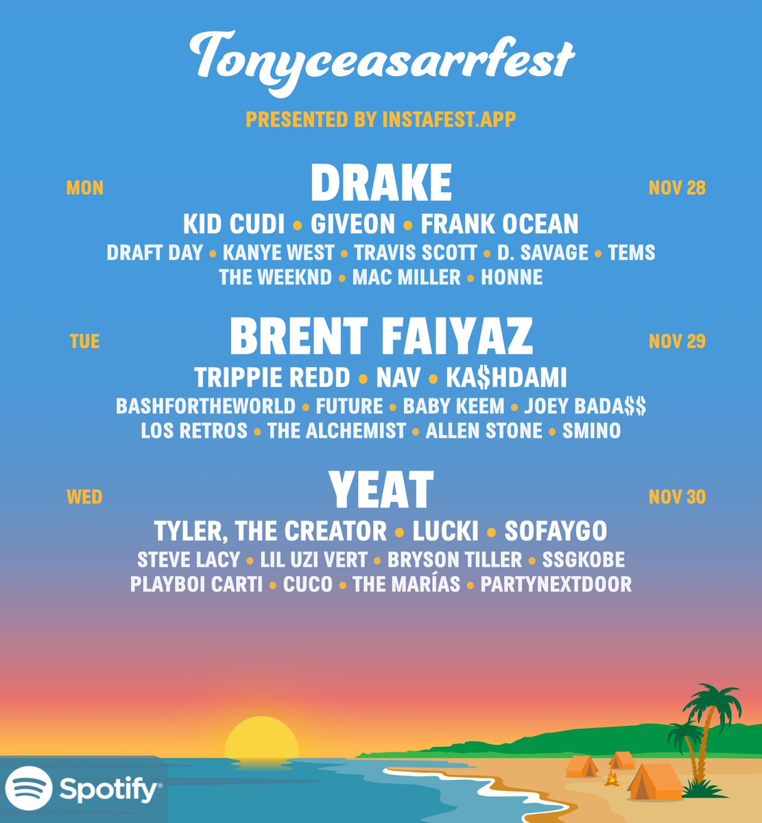 whoisczr's tweet photo. i’ve had the same people on my spotify shit for years i need some damn change 🥴 https://t.co/8EIX0zvgDX