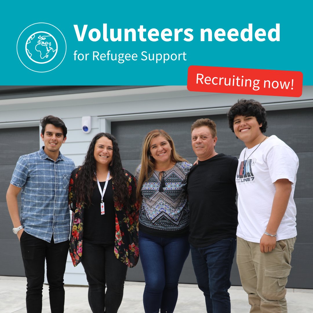 We're looking for volunteers to help former refugee families settle in Blenheim, Invercargill, and Nelson! We have new families arriving regularly and offer full training and support to volunteers. 

Check out our website for info:
redcross.org.nz/get-involved/v…

#Volunteer #Refugees