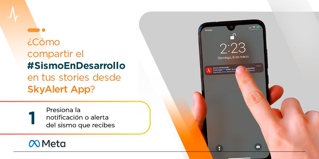 SkyAlertMx's tweet image. Con esta guía podrás compartir tus #SkyAlertStories a Facebook e Instagram desde tu SkyAlert App 😉

•Importante: Ten en cuenta la intensidad y el tiempo estimado de arribo a tu localidad para tomar decisiones. ¡Lo más importante es tu seguridad!

#ShareSkyAlert