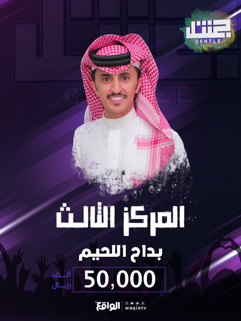 D2m_saad's tweet photo. الف مبروك حصول نجمكم المركز الثالث🥉 
@d3am_b 

الف مبروك حصول نجمكم المركز الثاني 🥈 @D3m_turky 

 #ختام_جنتل #سعد_الطويل https://t.co/8MsLS2u1gu