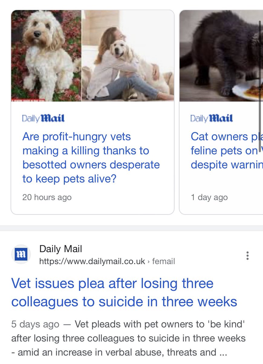 Thanks #dailymail As always, we manage to be both heroes and villains. We are Super Vets that save pets against all odds, whilst simultaneously daring to charge appropriately for our services. Sigh. #vettwitter #vetmed #nomv