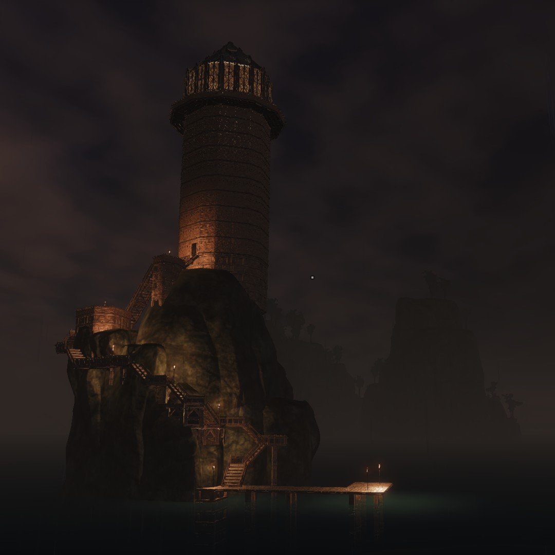 johtunn's tweet photo. I made a creepy lighthouse in #conanexiles https://t.co/TS8cNuDTpN