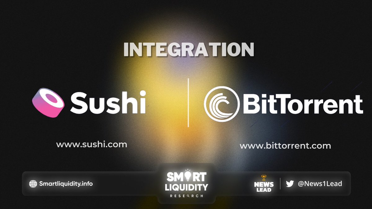 News1Lead's tweet photo. 🤝@SushiSwap launched AMM on @BitTorrent, so users can swap and trade tokens using the familiar Sushi UI on BTTC.

🤝#BTTC is a Layer 2 scaling solution that brings transactions along with full interoperability between #Ethereum, #BSC and #TRON. 

🔽INFO
https://t.co/Q31ozmIEQ9 https://t.co/L6VDZAeH0O
