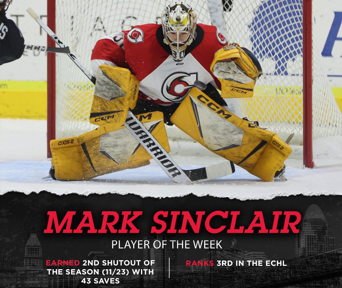 103 stops in 3 starts?

We 103% think that's worthy of Player of the Week honors! 🏆