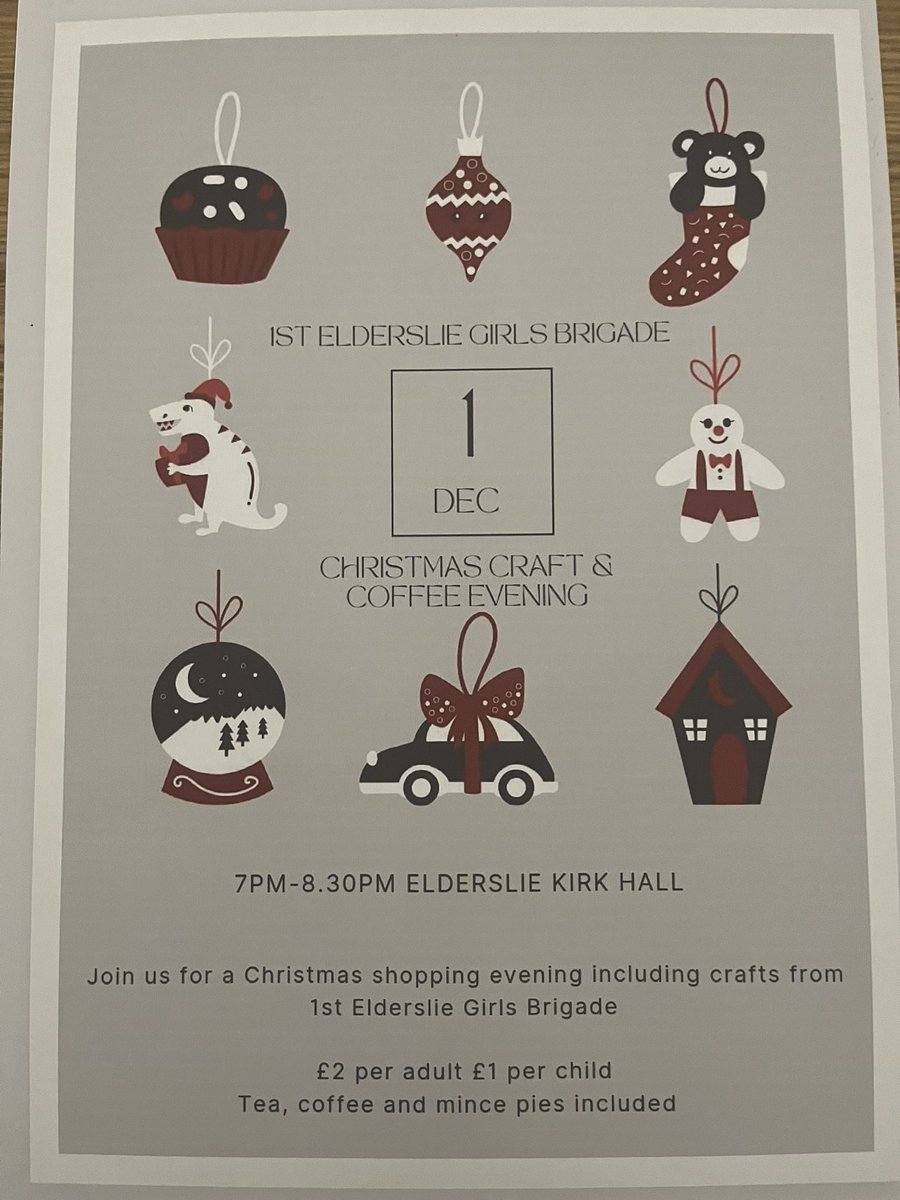 Hope to see you this Thursday !!
#Christmas #craft #gifts #community #girlsbrigade #letssharethegoodnews