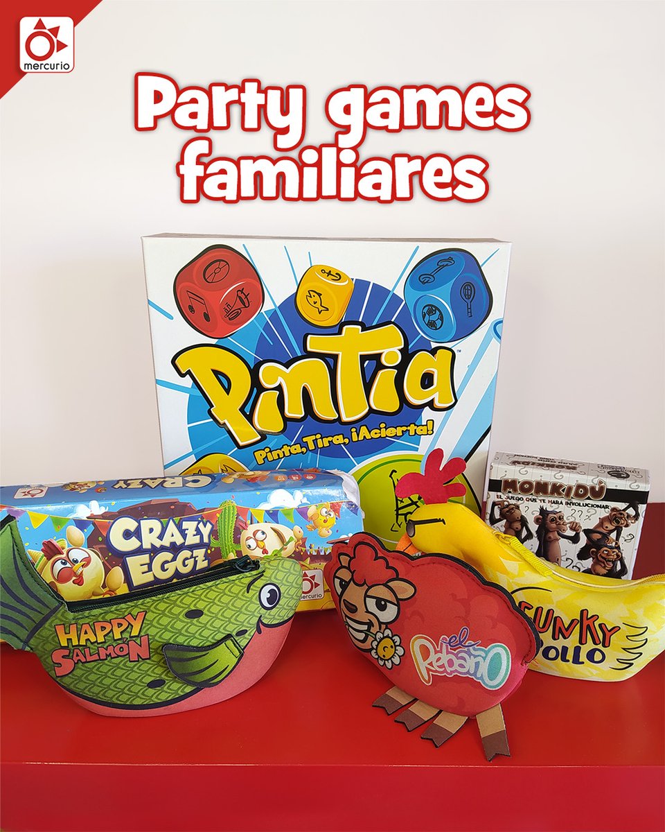 Mercurio_Juegos's tweet photo. ¡Se acercan muchos días festivos sin colegios! ¿Estás preparado? 😱
Te dejamos varios títulos para jugar con los chavales en casa y ¡no parar de reíros!
¿Cuál más añadirías a la lista?
#partygamesfamiliares #HappySalmon #FunkyPollo #Monkidu #CrazyEggz #Pintia #ElRebaño https://t.co/LyzJbloMYD