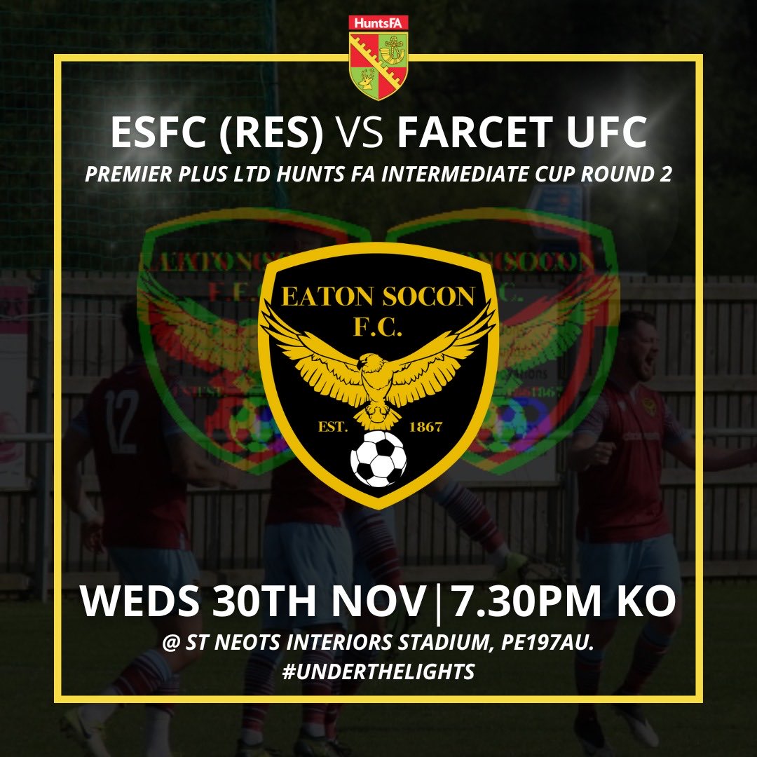 This Wednesday the reserves play in the hunts cup. Bar and Tea hut open 🍻☕️
🦅🦅🦅