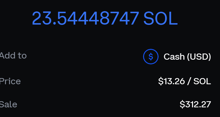 iuhutch's tweet photo. crazy to think that this same amount of $SOL 364 days ago was worth $5,500...
today it's worth $312...#feelingpoor https://t.co/Fe6sgdZdMh