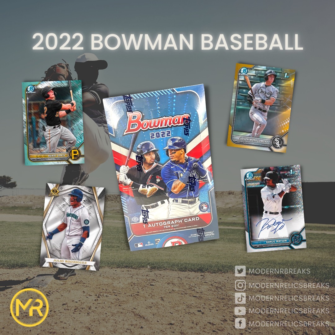 ModernRBreaks's tweet photo. 🚨NEW BREAK ALERT🚨
✅2022 BOWMAN HOBBY
⏰6:00pm 11/29
Save the show here: https://t.co/9f258he3rW

Teams will be available for purchase (PYT) beginning tonight at 6pm. Join our Discord (link in bio) to select your team at the best price 24 hours early! https://t.co/9rCIbBwDIT