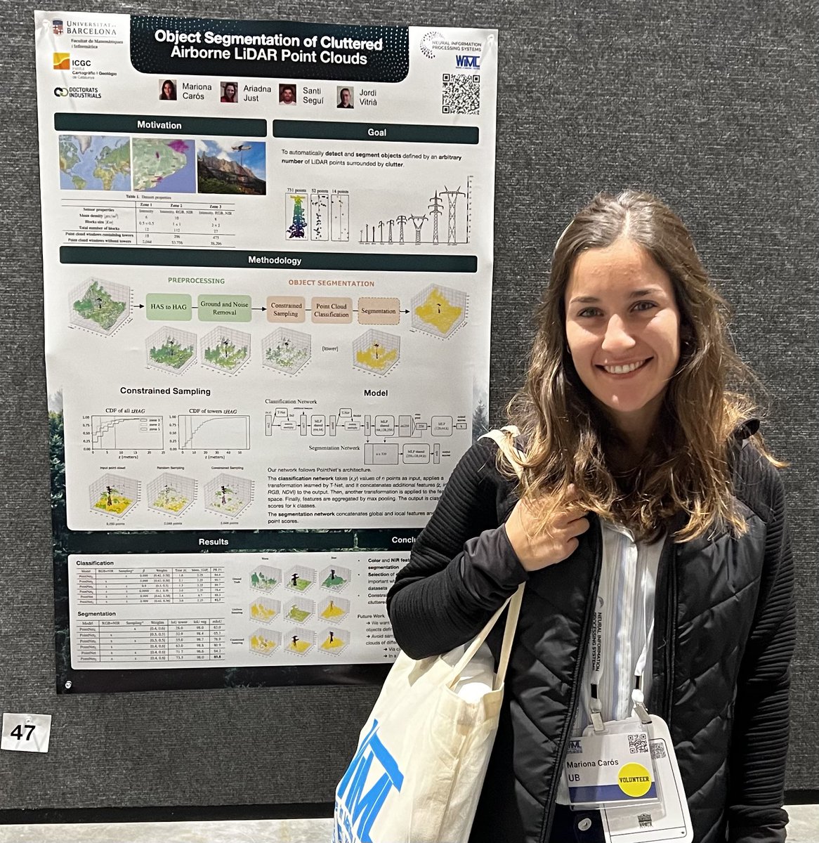 I’m excited to be presenting the work we’ve done with <a href="/bitenmascarado/">Jordi Vitrià</a>, <a href="/SeguiSanti/">Santi Seguí</a> and Ariadna Just about object segmentation of cluttered LiDAR point clouds, come to poster 47 in the #WiMLworkshop  #WiML #NeurIPS2022 to know more!