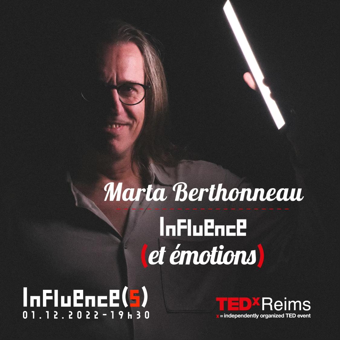 🎤 Martha Berthonneau🎤 coach, nous décortiquera l'influence de nos émotions et des biais cognitifs sur nos croyances.

‼️ Retrouvez là en streaming et en direct le 1er décembre à 19.30 pour #TEDxReims2022

💡Thème INFLUENCES💡

#TEDxReims #Influence #culture