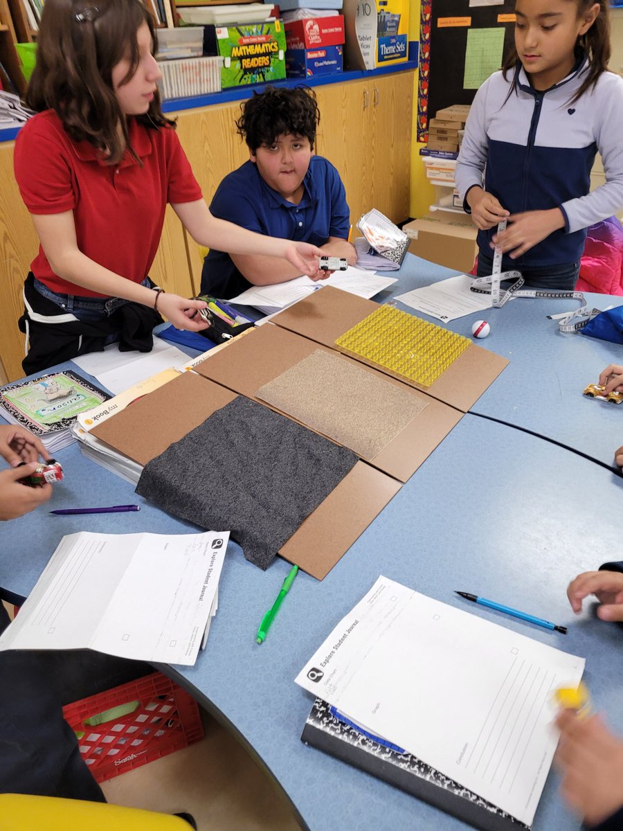 Skylashusha8's tweet photo. Testing force and motion with ramos and different surfaces😊 #FMEpride  #weareclintisd https://t.co/TS00l40AH1