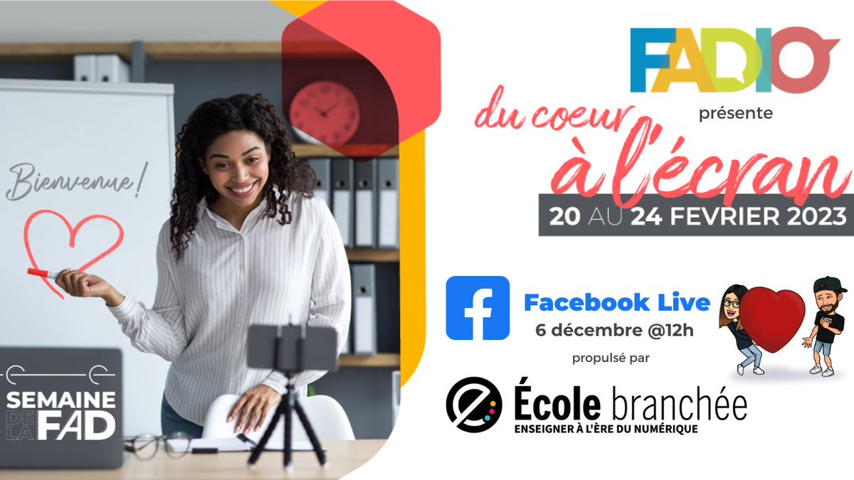fadio_bslgim's tweet photo. Parce qu'on a vraiment très hâte de vous dévoiler la programmation de la 6e édition de la #SemaineFAD, on fait ça en grand avec @ecolebranchee le 6 décembre.🥳

Tous les détails sont ici 👉 https://t.co/pHChpyQ9QS https://t.co/Wefcmbpktb