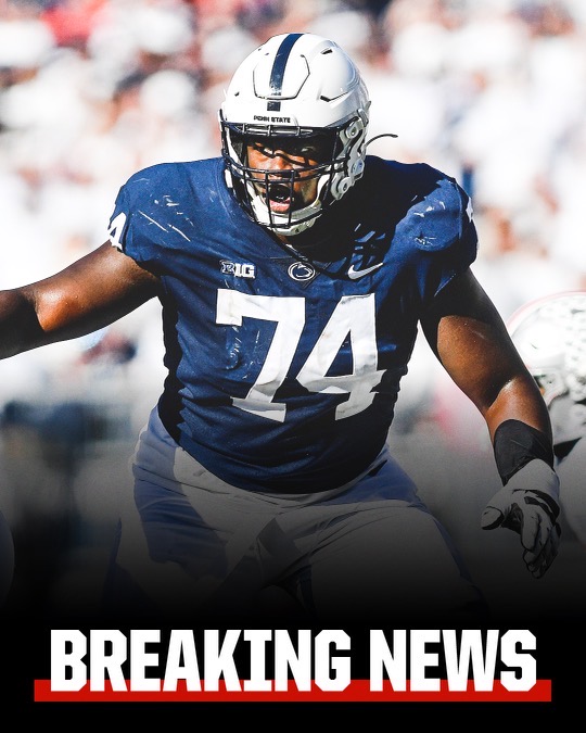 PeteThamel's tweet photo. Penn State offensive tackle Olu Fashanu tells ESPN he will return to school for the 2023 season. The decision comes as a surprise in the NFL world, as @olu_fashanu projected as the top lineman in the 2023 NFL Draft. Huge news for PSU coming off 10-2 year. https://t.co/ZE90qOZzR2 https://t.co/EjTmjwhQeb