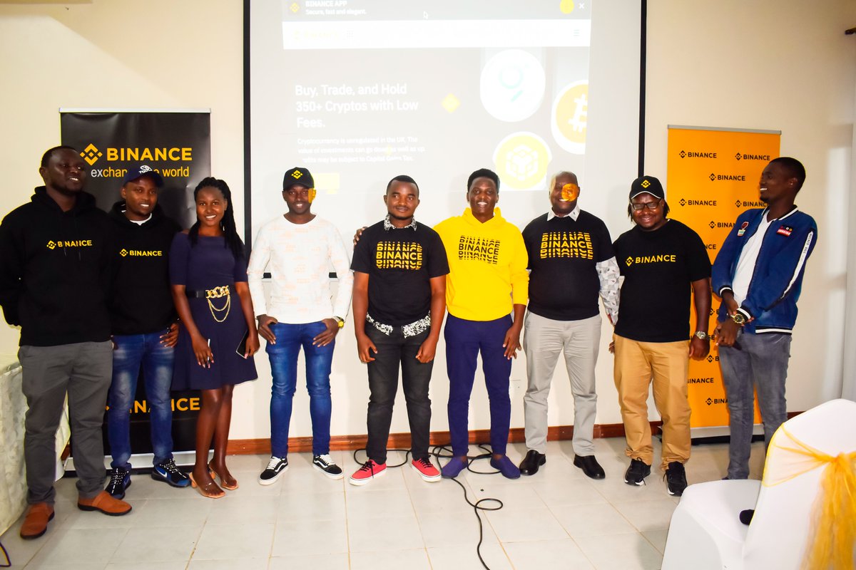 BinanceAfrica's tweet photo. Last weekend, #Binance team hosted a community meetup in Meru, Kenya. 

Our team taught 100+ attendees all about Web 3.

Thank you for the warm reception at #BinanceMeetupMeru 💛 https://t.co/lksCZv5j9d