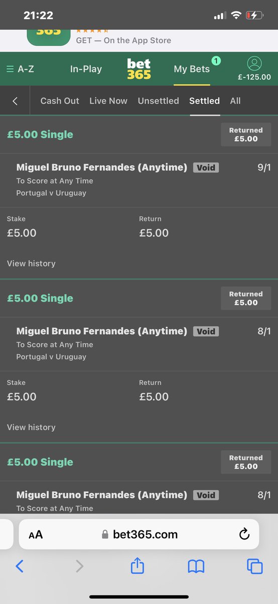GAMBLINGGOD5's tweet photo. Absolutely disgusting from @bet365 voiding bets on bruno fernandez when paddy power paying out.

No wonder half of Twitter is leaving them! https://t.co/rp14dZi2Pg