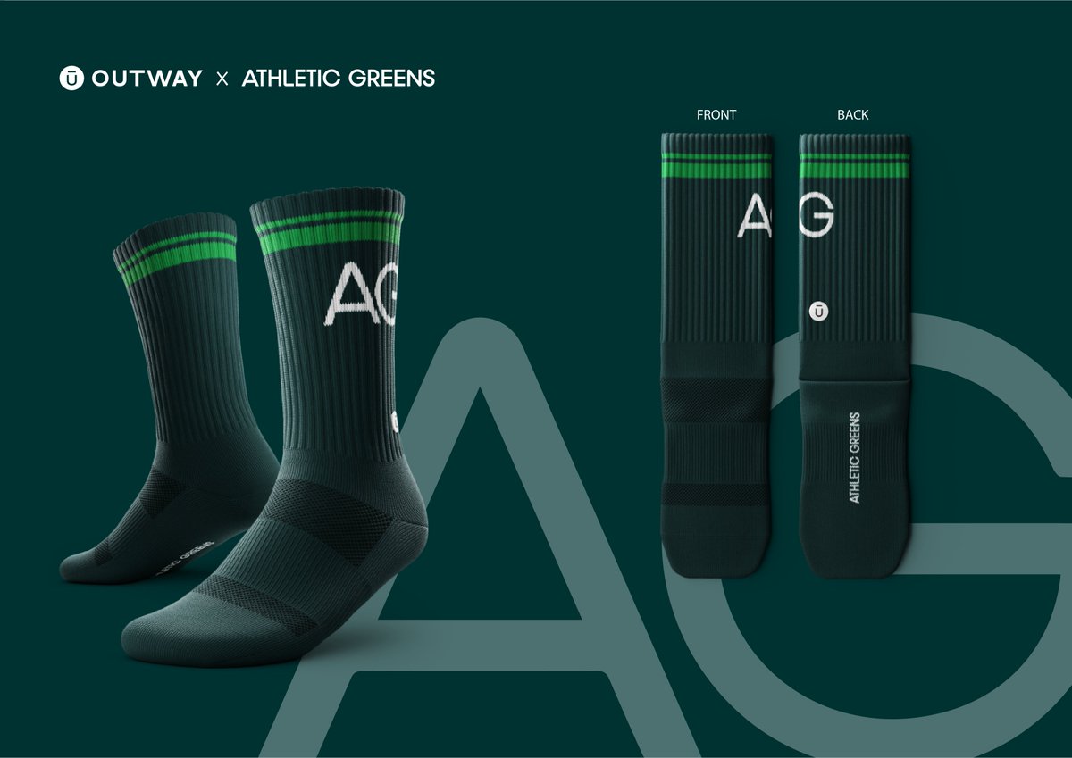 How stoked would you be if you received these socks with your @AthleticGreens welcome package?! I'd be fired up 🔥 Optimal health, comfort, and style 🙌