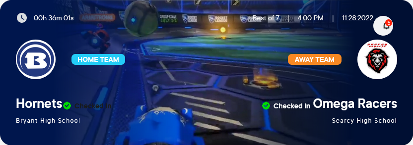 The state championship playoffs start today!  We kickoff with Rocket League here shortly, then League of Legends begins their tournament next Monday.