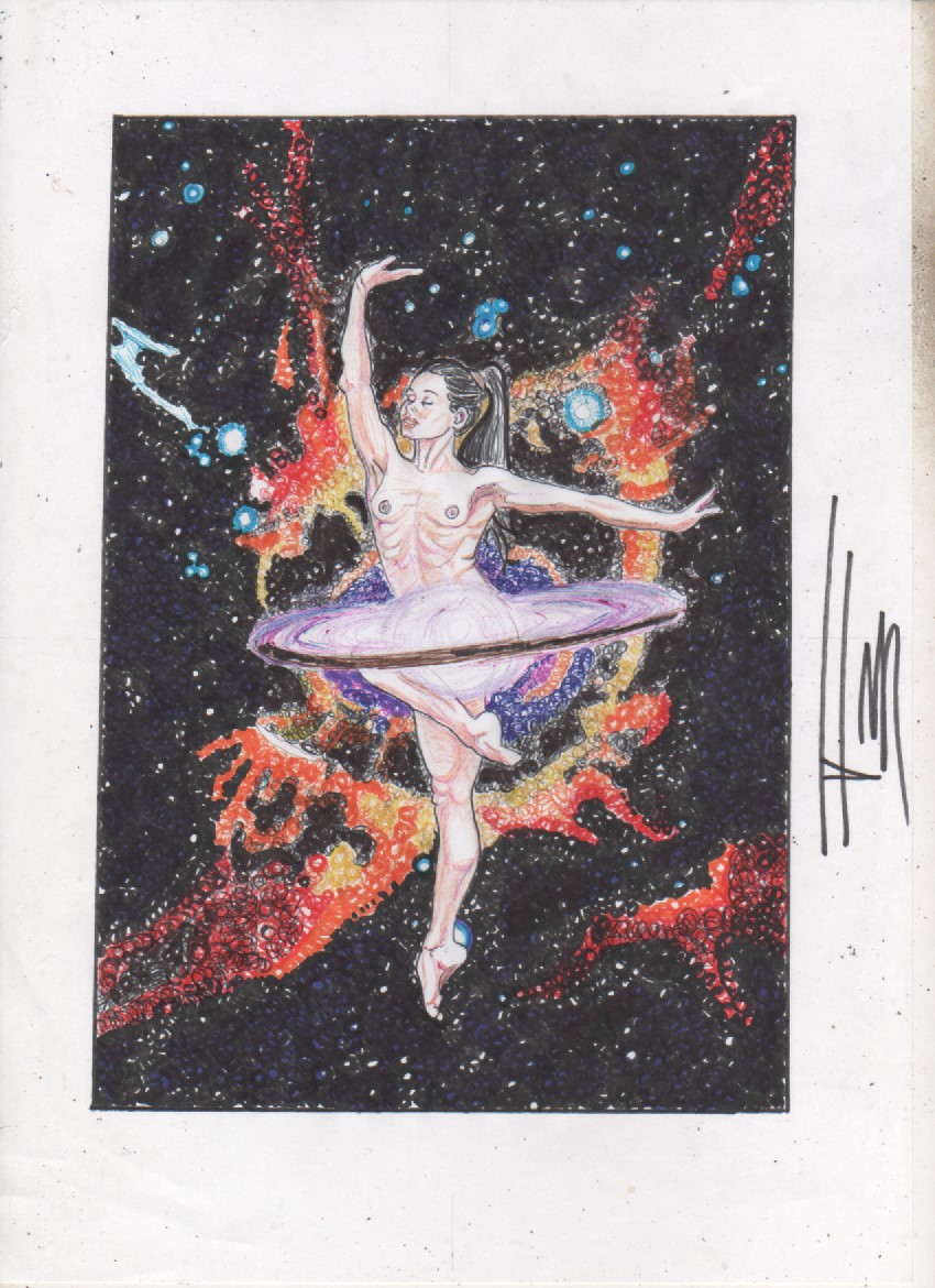 #krautart #cosmicart #psichedellicart #psychedelicart #psychedelia #balletdancer #ballet #pencilsketch #colouredballpens #colouredballpenart #colouredmarkers #colouredmarkerart #permanentmarkerart #permanentmarker #colouredpencilart #colouredpencils