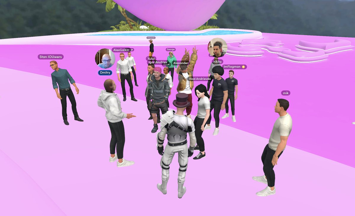 Moderating the #Web3Souls hackathon opening straight in the <a href="/Spatial_io/">Spatial</a> Meta space 🦄

The registration must be still opened, hurry up!
web3souls.io