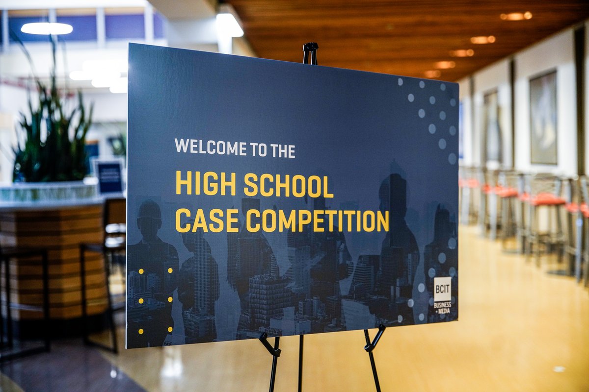 BCITbusiness's tweet photo. @BCITbusiness wrapped up the annual High School Case Competition. Congratulations to all the participants and winners from the @burnabyschools https://t.co/SQ1IBJQAQR