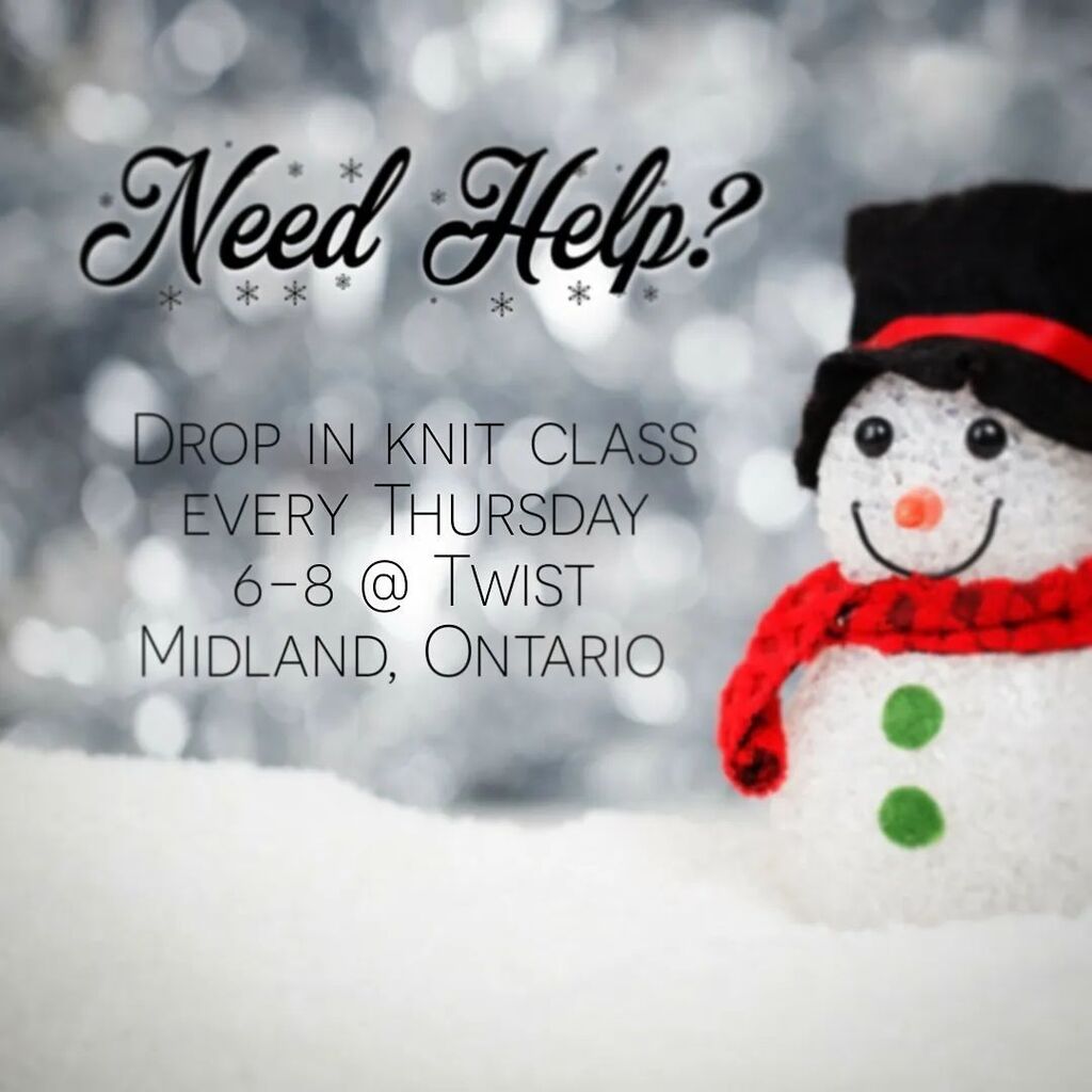 dragonstrings's tweet photo. Tis the season to get things done! Do you have a snag that's holding you back? Come hang out on Thursdays in Midland  from 6-8 @twistyarnco and we will get you sorted out! Knitting or crocheting we can help, or even just come hang out and get some uninterrupted time to work … https://t.co/Got46oUPMG