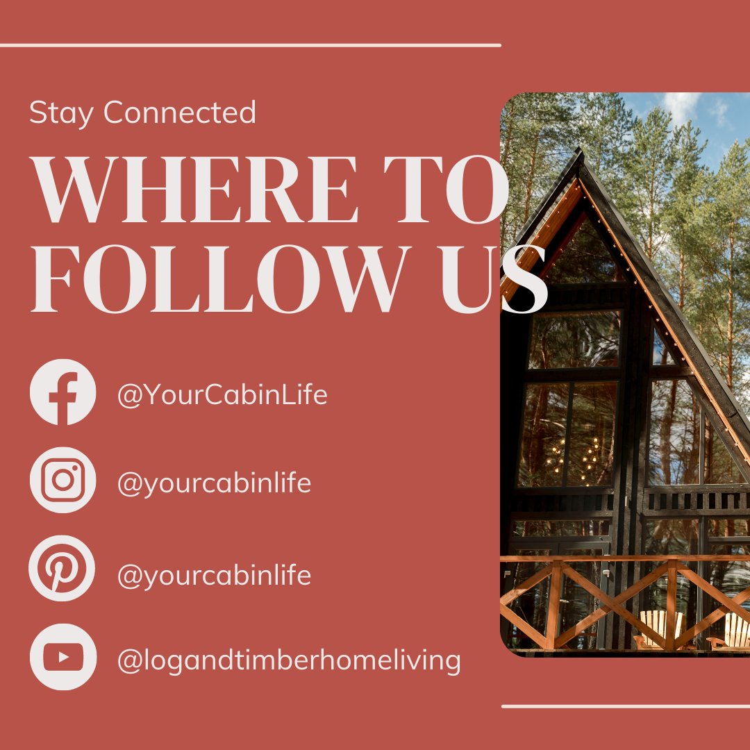 Looking for more Cabin Life content? Be sure to follow our other social media accounts and stay up to date with our website, cabinlife.com!