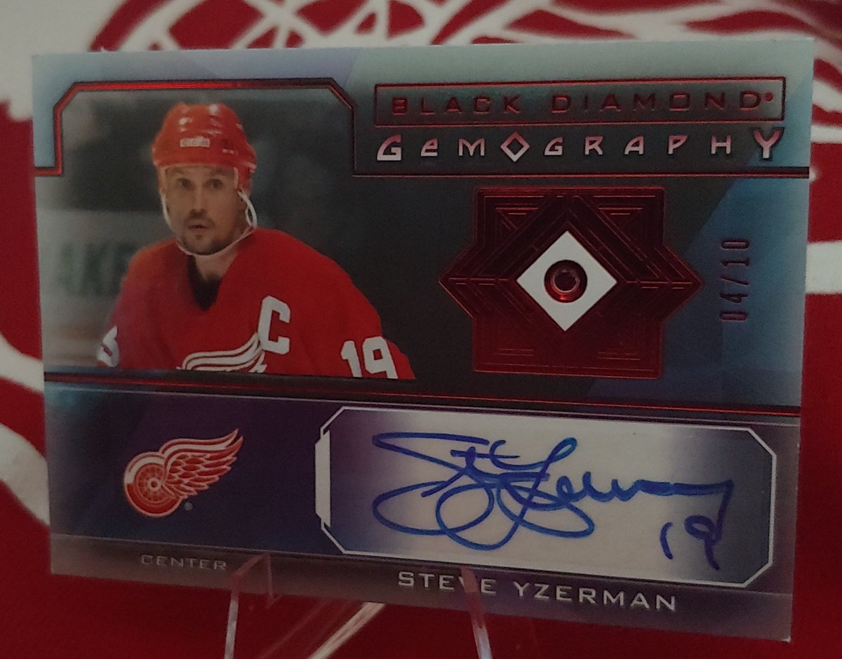 CLESSTER33's tweet image. #Yzerman @UpperDeckSports Black Diamond Gemography /10