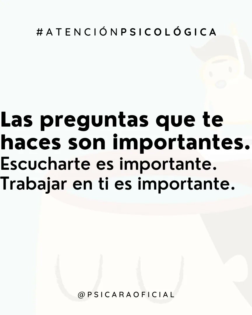 PSICARAoficial's tweet photo. 💬 ATENCIÓN PSICOLÓGICA ✨

Conocernos no es una tarea sencilla, ni siempre resulta agradable. Requiere tiempo y aceptación sobre nosotros/as mismos/as🫂

Puede ser momento de buscar tiempo para ti y para bucear en tu interior🔎 https://t.co/NHemZ1XY94