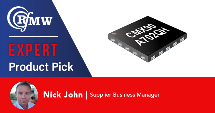 Discover why our Supplier Business Manager has selected <a href="/CMLMicro/">CML Micro</a>'s CMX90A702 as his Expert Product Pick for the month: ow.ly/vw3X50LPsrI

#RFengineering #RF #5Gtechnology