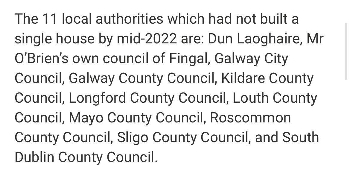 rights_platform's tweet photo. South Dublin among 11 local authorities which hasn't delivered a single built house so far in 2022. https://t.co/lWlL3YAoOM
