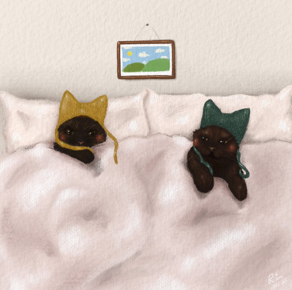 rinnyposting's tweet image. &apos;bed bugs&apos;

drawn by me :)