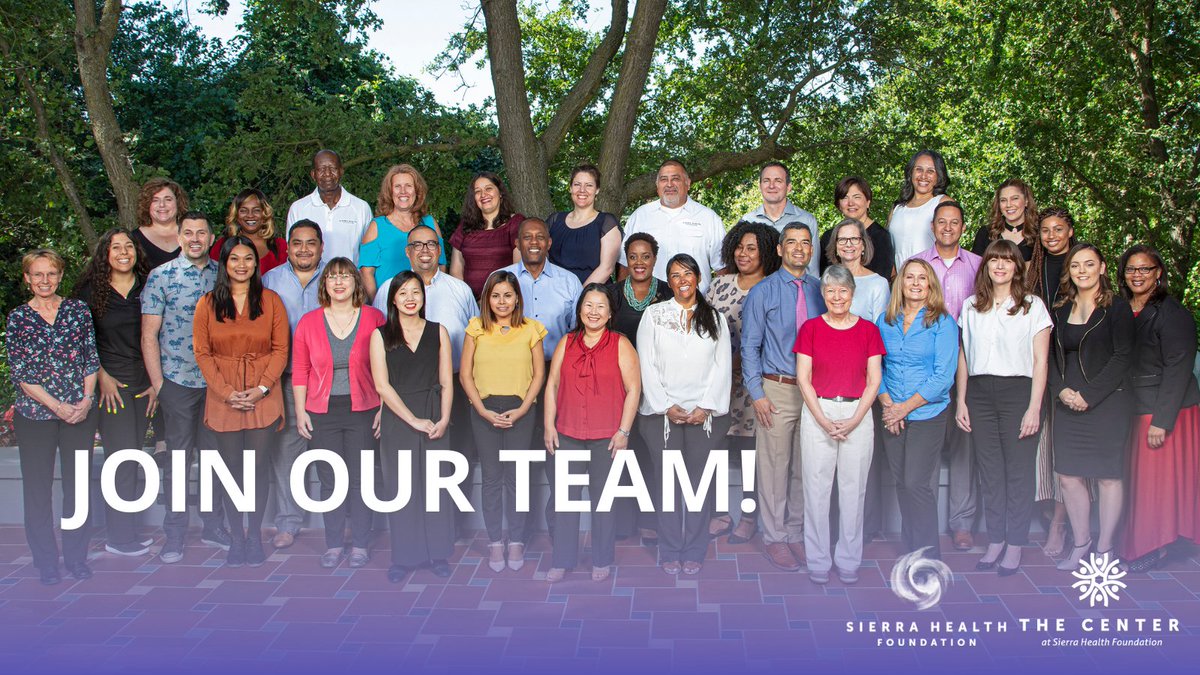 Are you interested in the intersection of health and racial equity? Sierra Health Foundation and <a href="/TheCenterSHF/">TheCenter</a> have multiple positions in the #Sacramento area. Apply today: shfcenter.org/about-us/emplo…